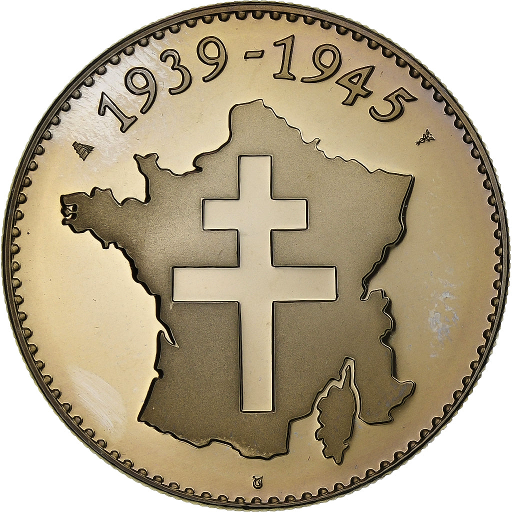 Francia, medaglia, Résistance française, Jean Moulin, Rame-nichel, SPL