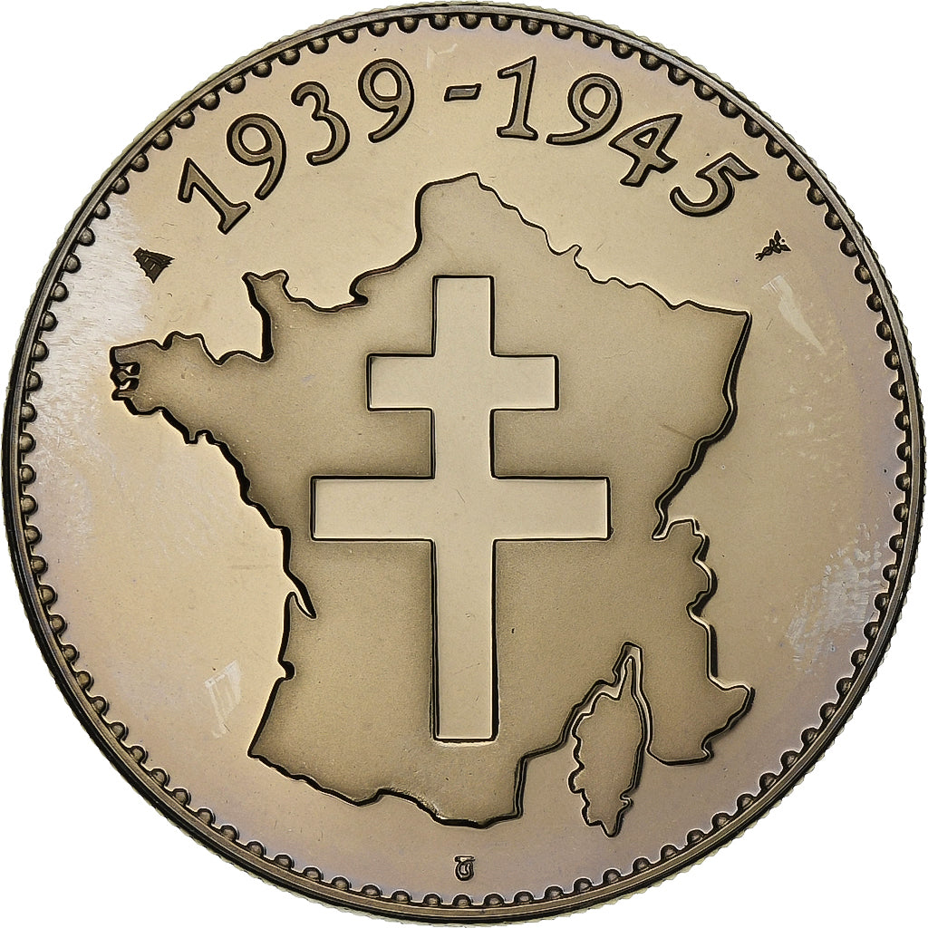 Francia, medaglia, La Bataille des Ardennes, Rame-nichel, SPL