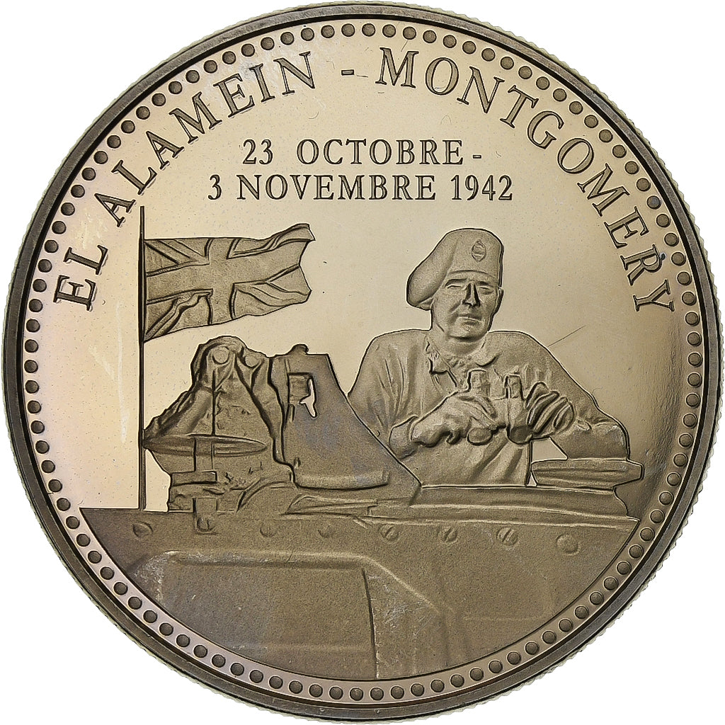 France, Medal, Seconde Guerre Mondiale, El Alamein, Montgomery, Copper-nickel