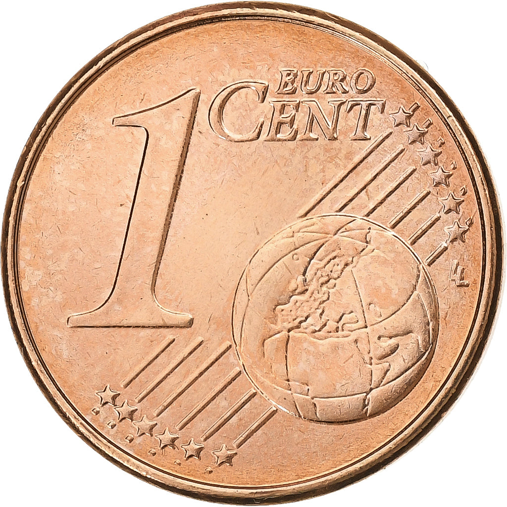 Grecia, Euro Cent, 2008, Athens, Cobre chapado en acero, SC