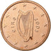Irlandia - Eire, Euro Cent, 2005, Dublin, Miedź platerowana stalą, MS(63)