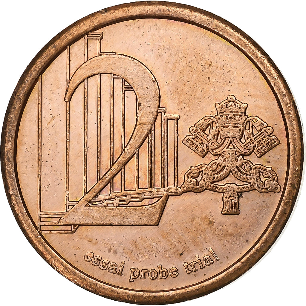 Vaticaan, 2 Euro Cent, Fantasy Euro, 2005, Copper Plated Steel, UNC-