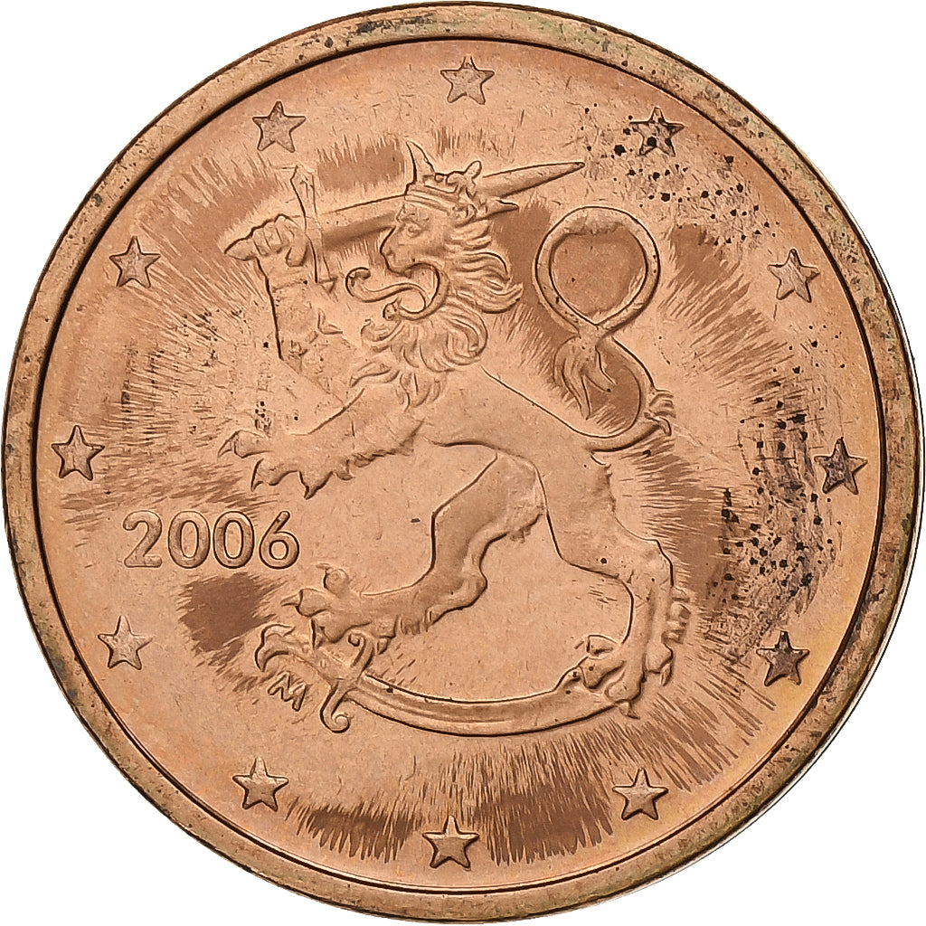 Finlandia, 2 Euro Cent, 2006, Vantaa, Acciaio placcato rame, SPL