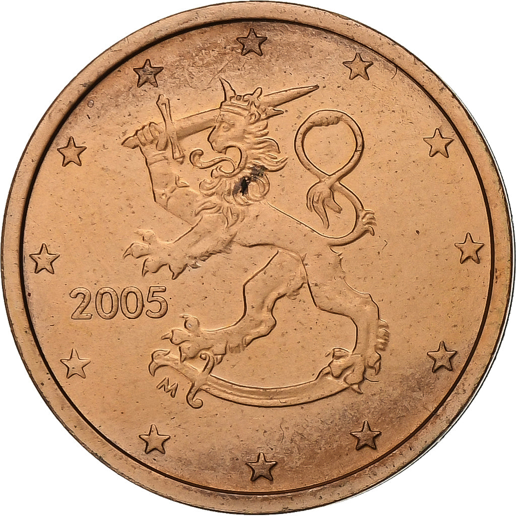 Finlandia, 2 Euro Cent, 2005, Vantaa, Acciaio placcato rame, SPL