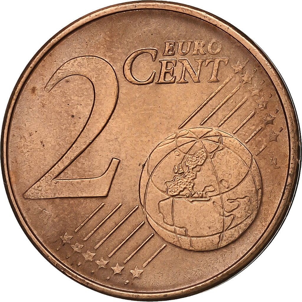 Grèce, 2 Euro Cent, 2002, Athènes, Cuivre plaqué acier, SPL