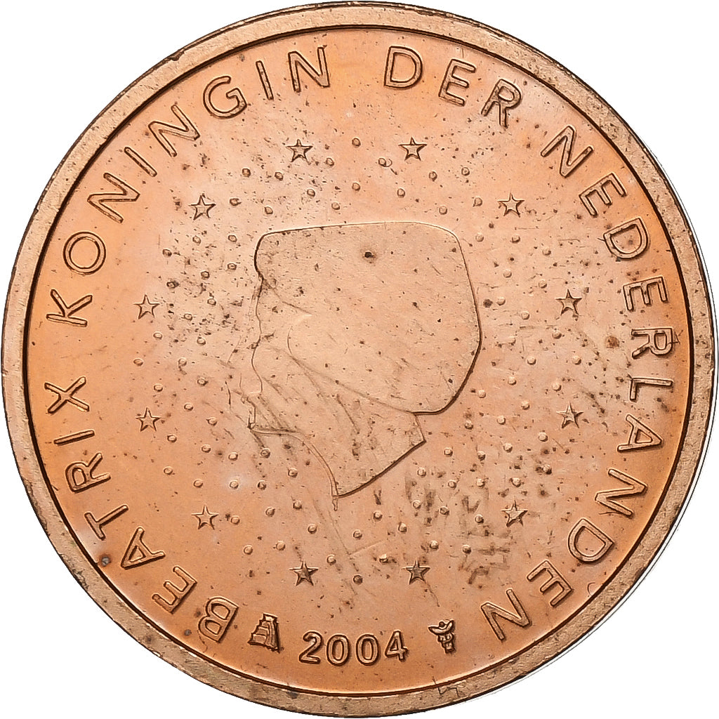 Nederland, 2 Euro Cent, 2004, Utrecht, Copper Plated Steel, UNC-