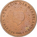 Nederland, 2 Euro Cent, 2006, Utrecht, Copper Plated Steel, UNC-
