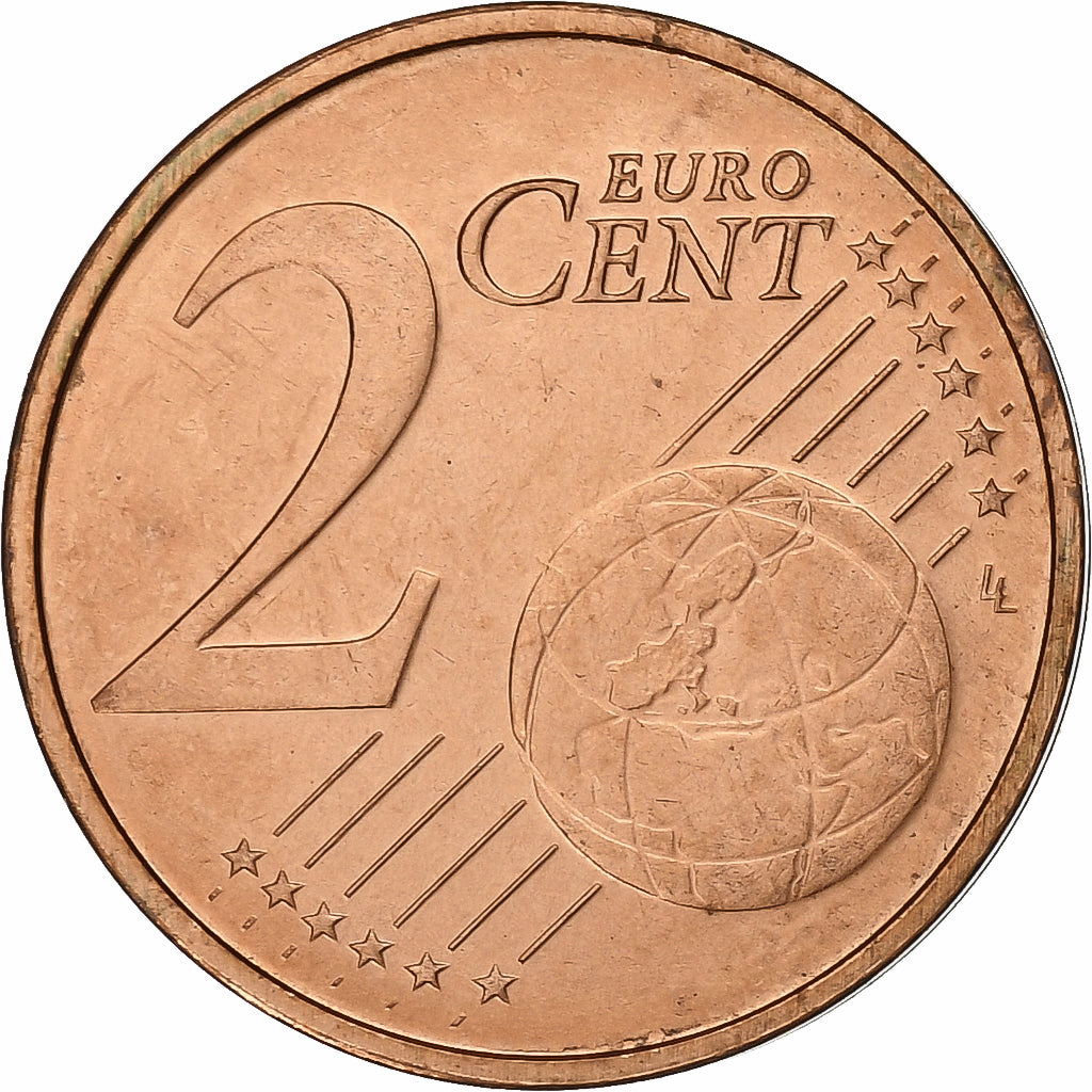 Países Bajos, 2 Euro Cent, 2007, Utrecht, Cobre chapado en acero, SC