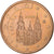Spanje, 5 Euro Cent, 2008, Madrid, Copper Plated Steel, UNC-