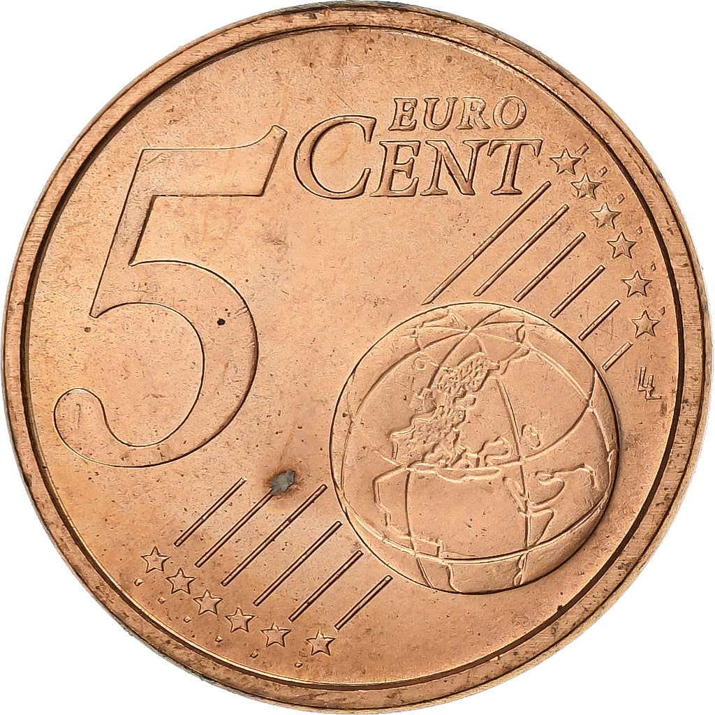 Italy, 5 Euro Cent, 2008, Rome, Copper Plated Steel, MS(63)