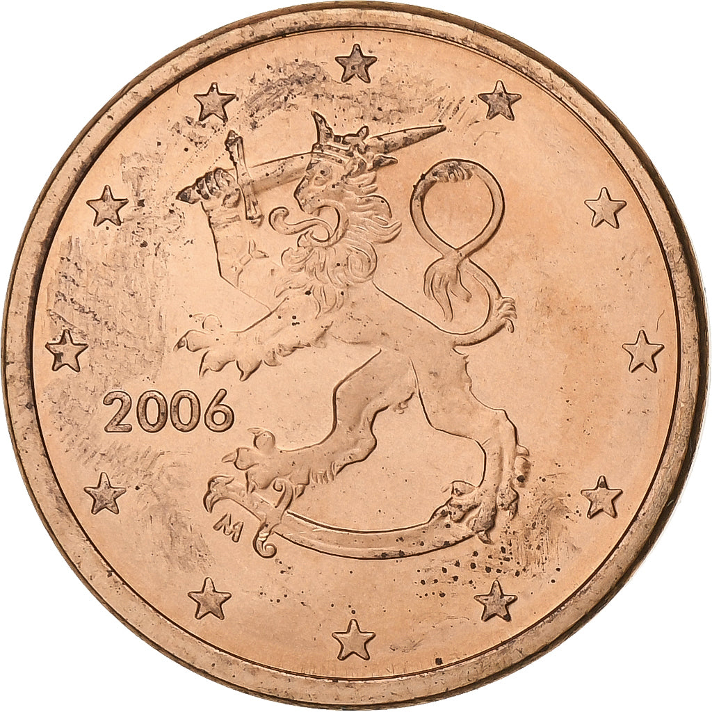 Finlandia, 5 Euro Cent, 2006, Vantaa, Cobre chapado en acero, SC