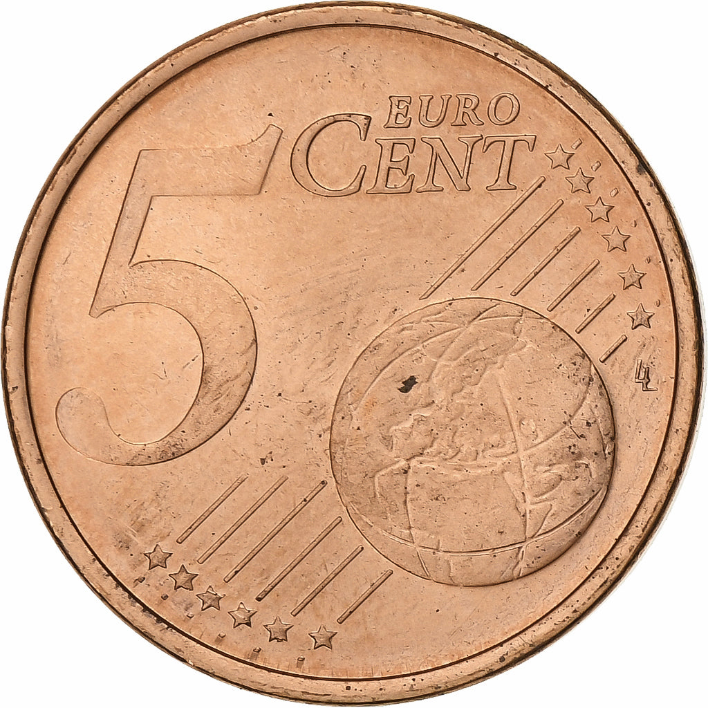 Finlandia, 5 Euro Cent, 2006, Vantaa, Cobre chapado en acero, SC