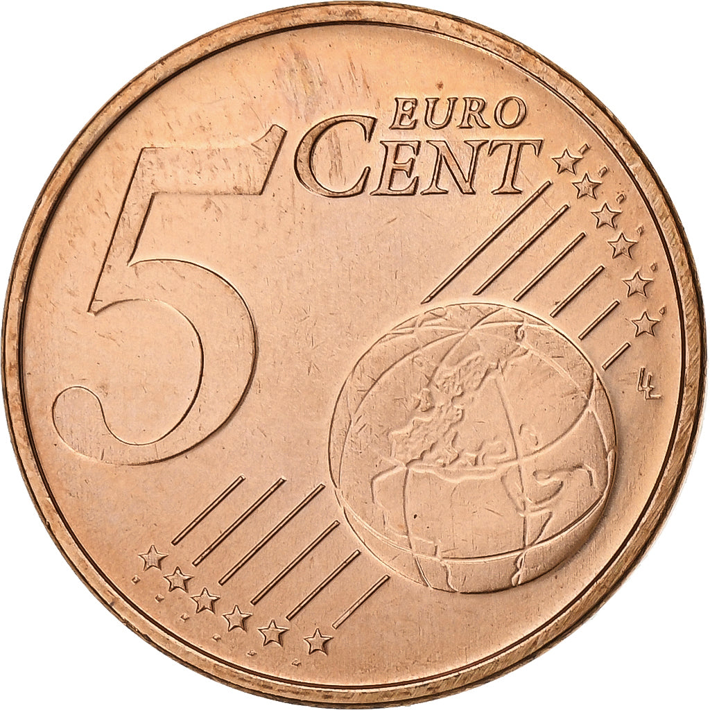 Nederland, 5 Euro Cent, 2007, Utrecht, Copper Plated Steel, UNC-