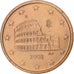 Italy, 5 Euro Cent, 2002, Rome, Copper Plated Steel, MS(63)