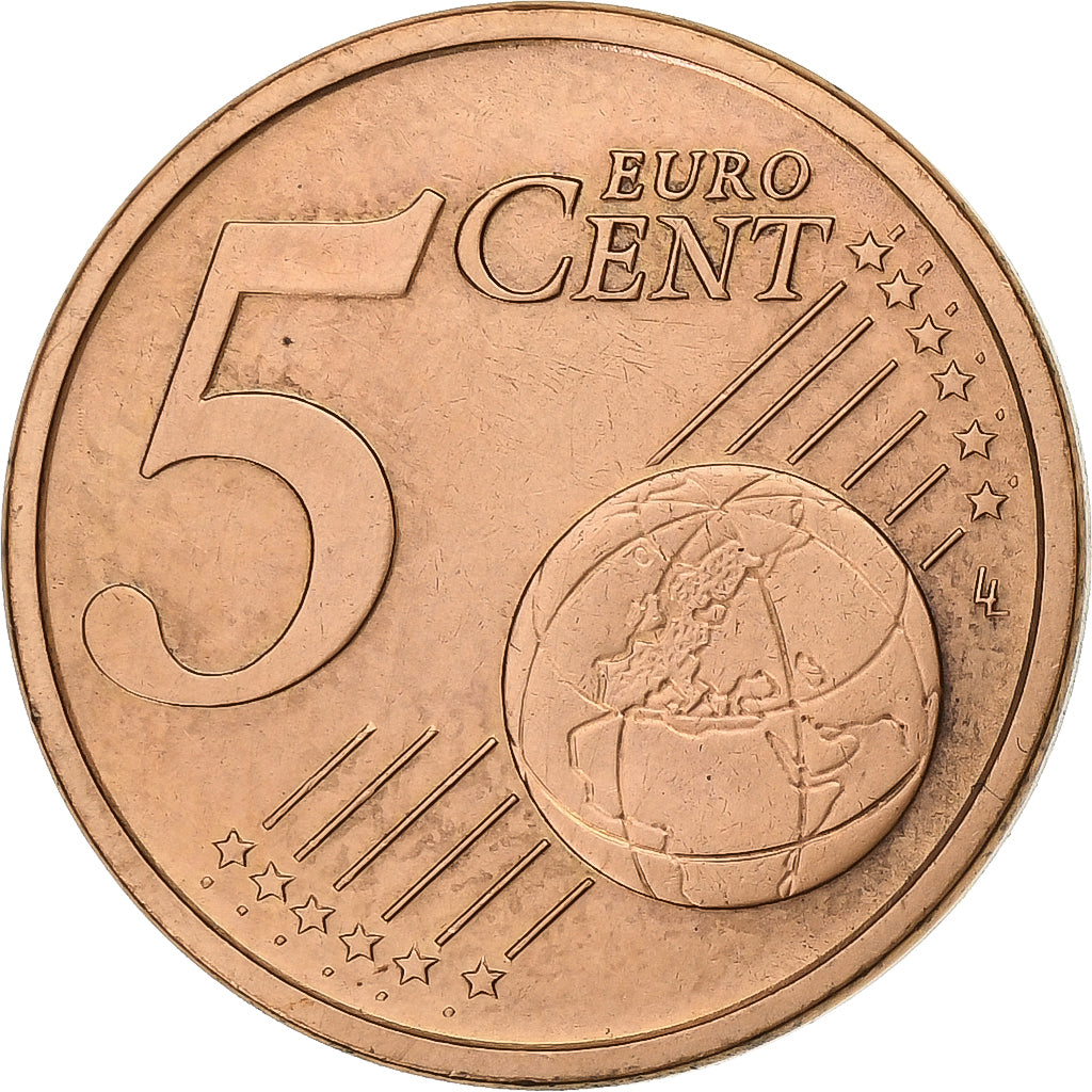Italy, 5 Euro Cent, 2002, Rome, Copper Plated Steel, MS(63)
