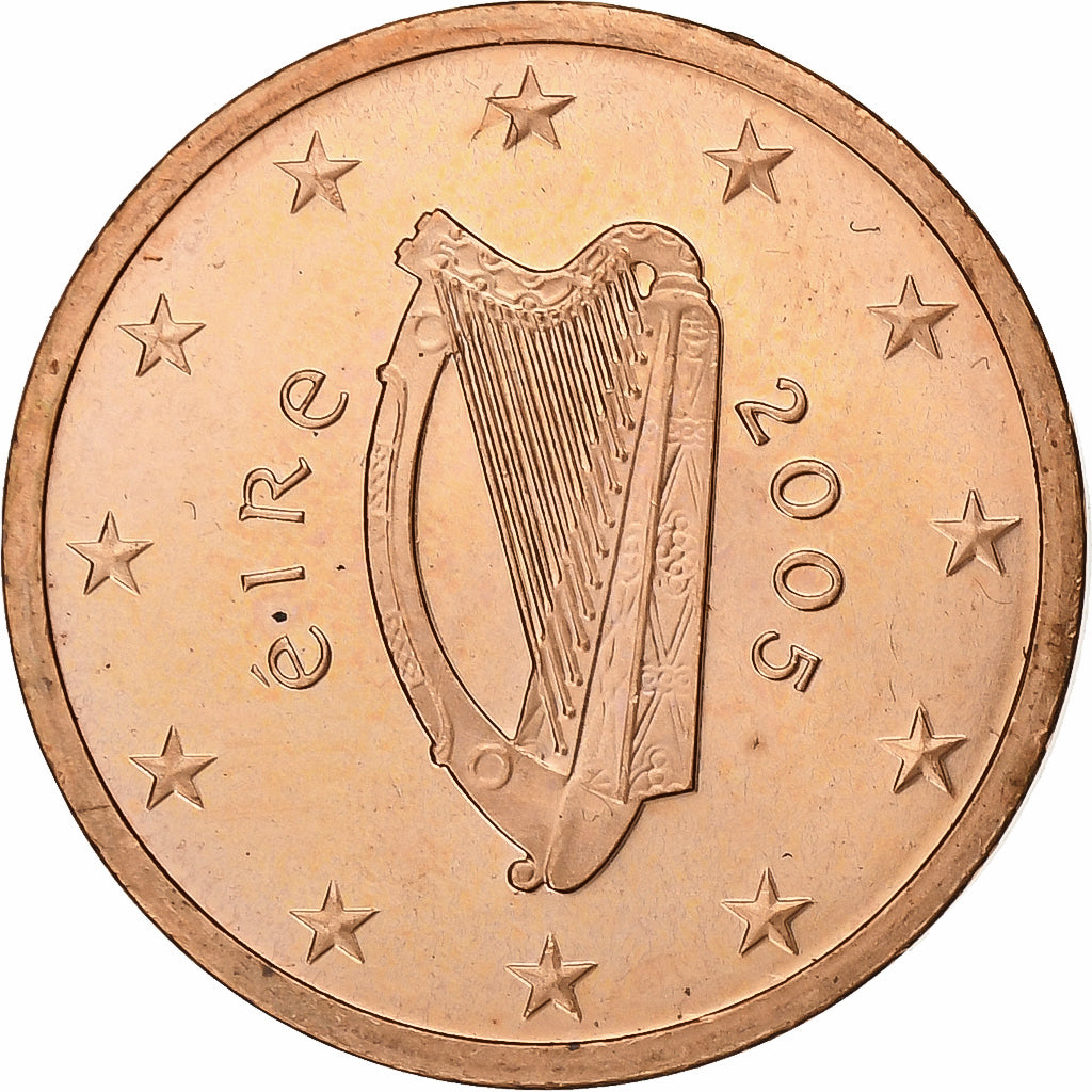 Irlanda, 5 Euro Cent, 2005, Dublin, Cobre chapado en acero, SC