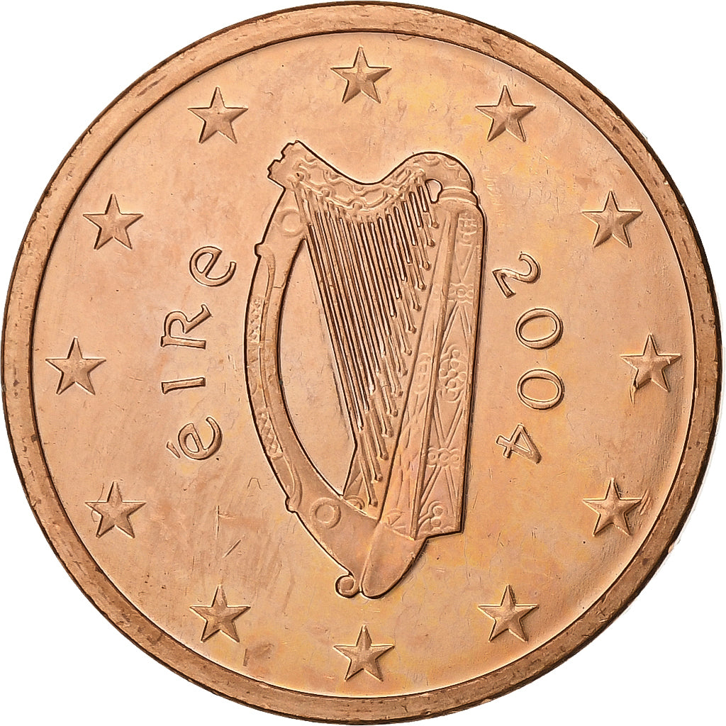 Ireland, 5 Euro Cent, 2004, Dublin, Copper Plated Steel, UNZ