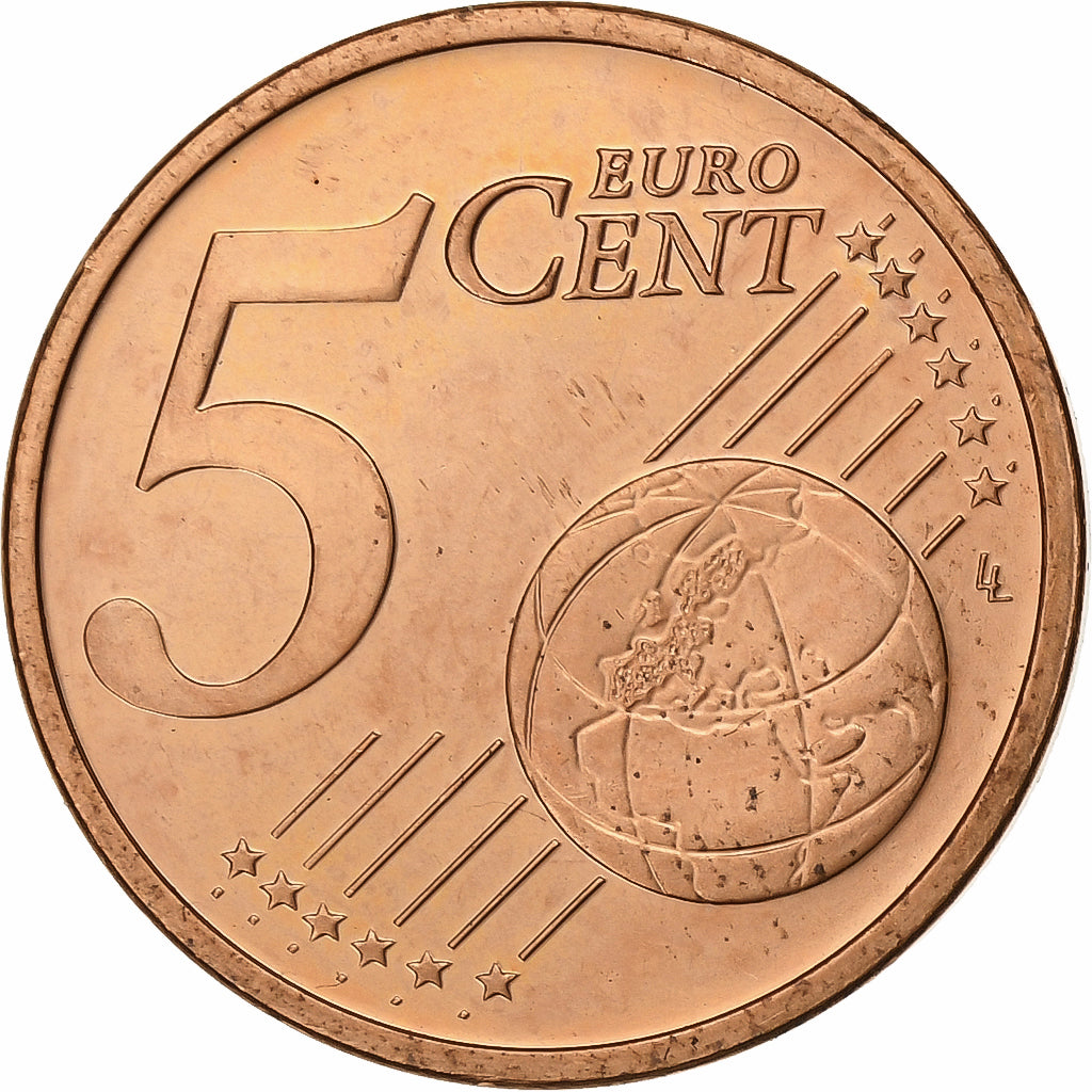 Ireland, 5 Euro Cent, 2004, Dublin, Copper Plated Steel, UNZ