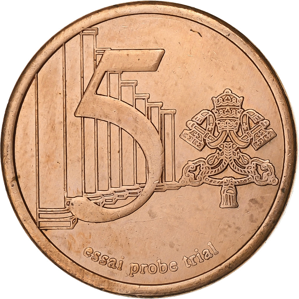 Watykan, 5 Euro Cent, Fantasy Euro, 2005, Miedź platerowana stalą, MS(63)