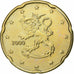 Finland, 20 Euro Cent, 2000, Vantaa, Nordic gold, AU(50-53)
