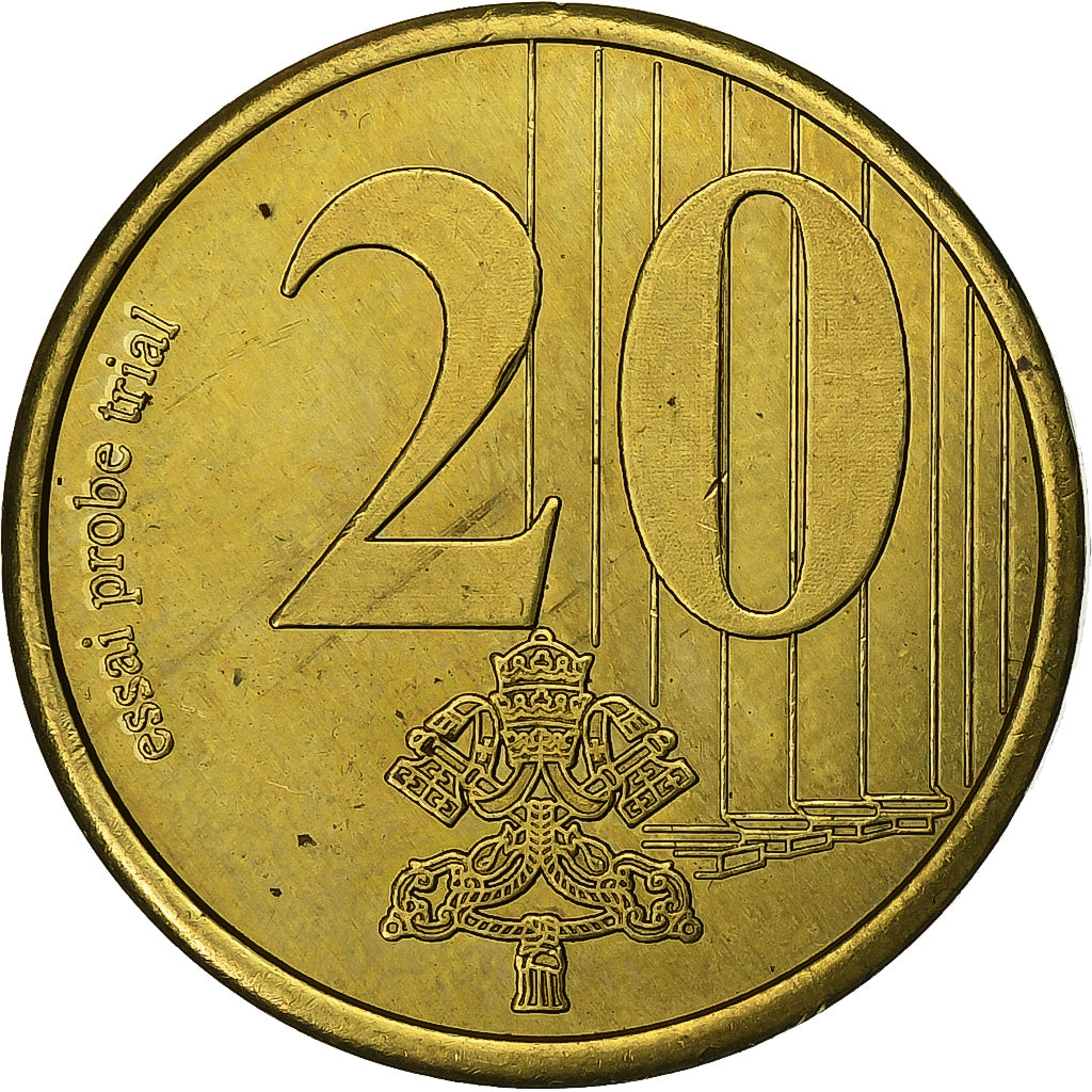 Watykan, 20 Euro Cent, Fantasy Euro, 2005, Rome, Nordic gold, MS(63)