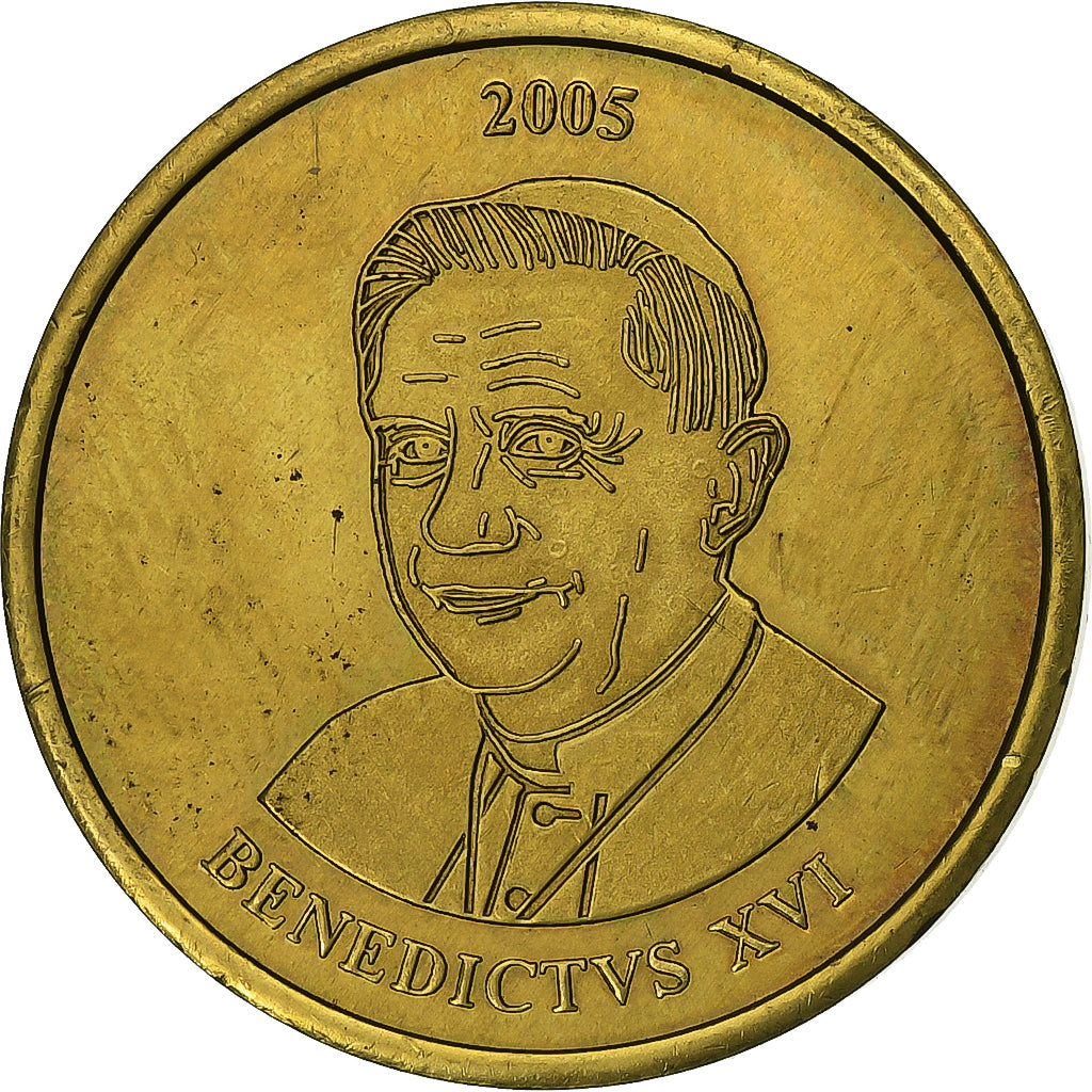 Vatican, 50 Euro Cent, Fantasy Euro, 2005, Rome, Nordic gold, MS(63)