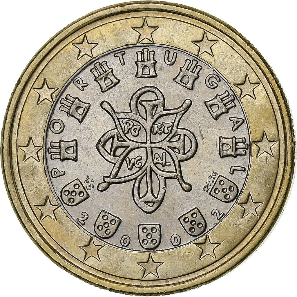 Portugal, Euro, 2002, Lisbon, Bi-Metallic, MS(63)