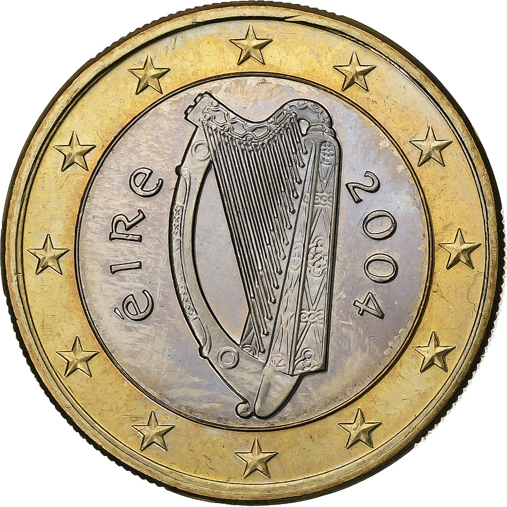 Irlanda - Eire, Euro, 2004, Dublin, Bimetálico, MS(63)