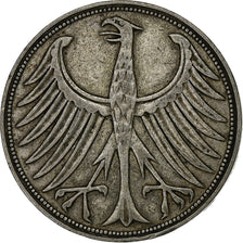 Coin, GERMANY - FEDERAL REPUBLIC, 5 Mark, 1951, Munich, EF(40-45), Silver