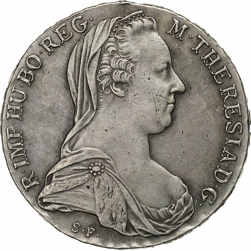 Austria, Maria Theresa, Thaler, 1780, Vienna, Restrike, Plata, MBC