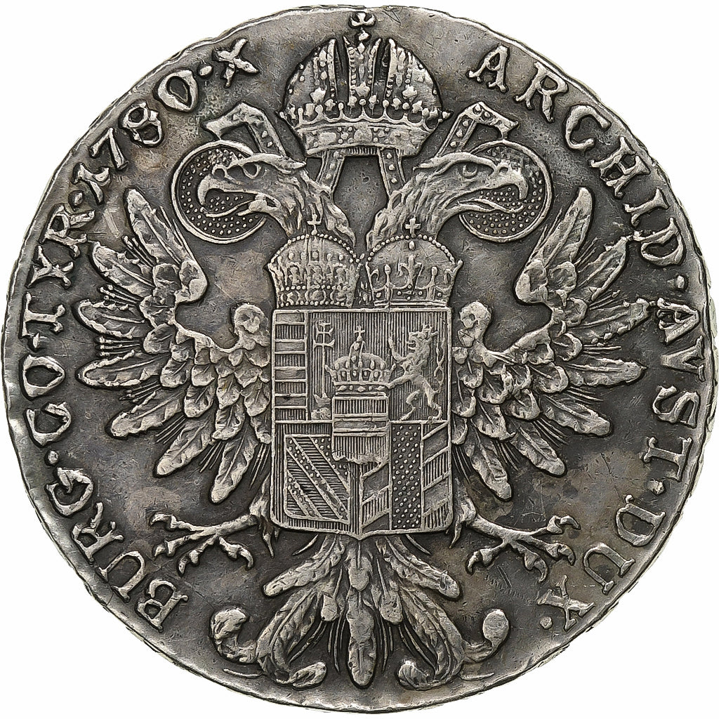 Austria, Maria Theresa, Thaler, 1780, Vienna, Restrike, Plata, MBC