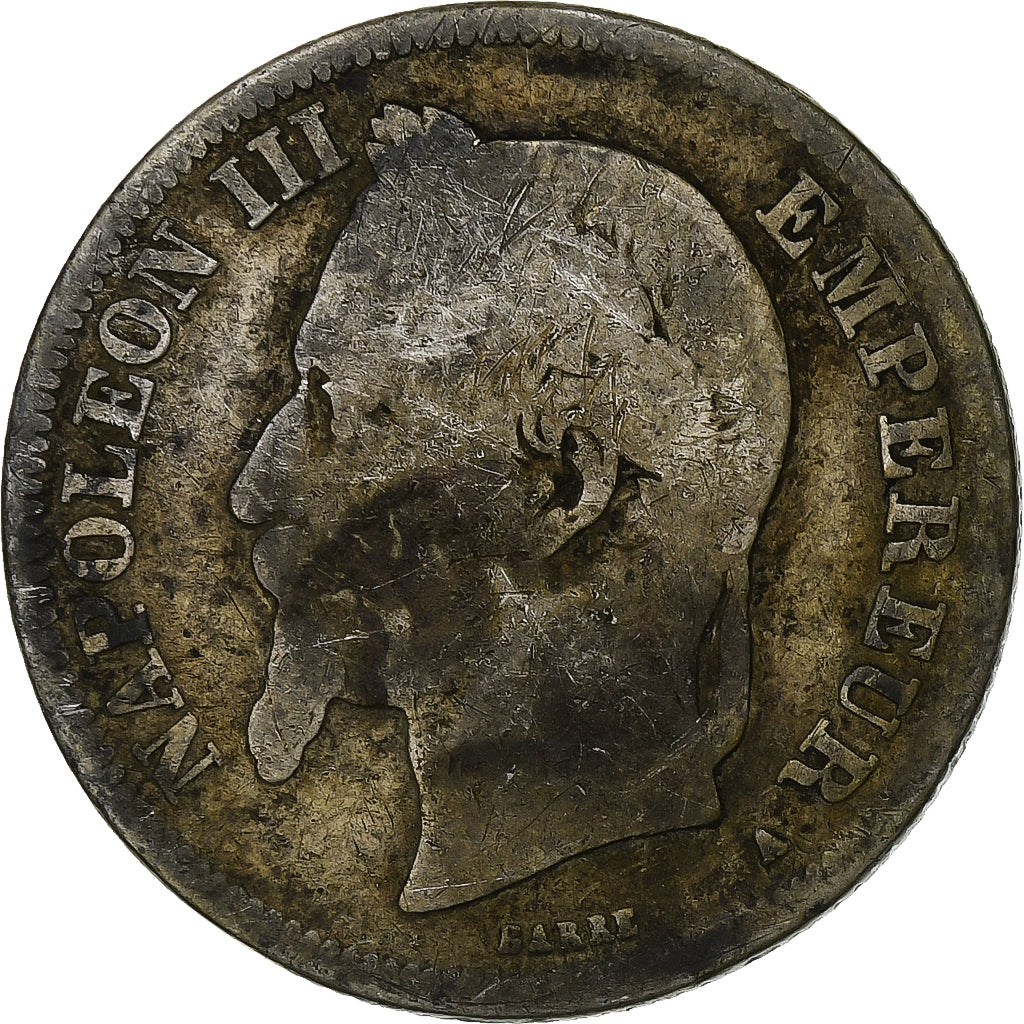 Moneta, Francia, Napoleon III, Napoléon III, 2 Francs, 1867, Paris, MB