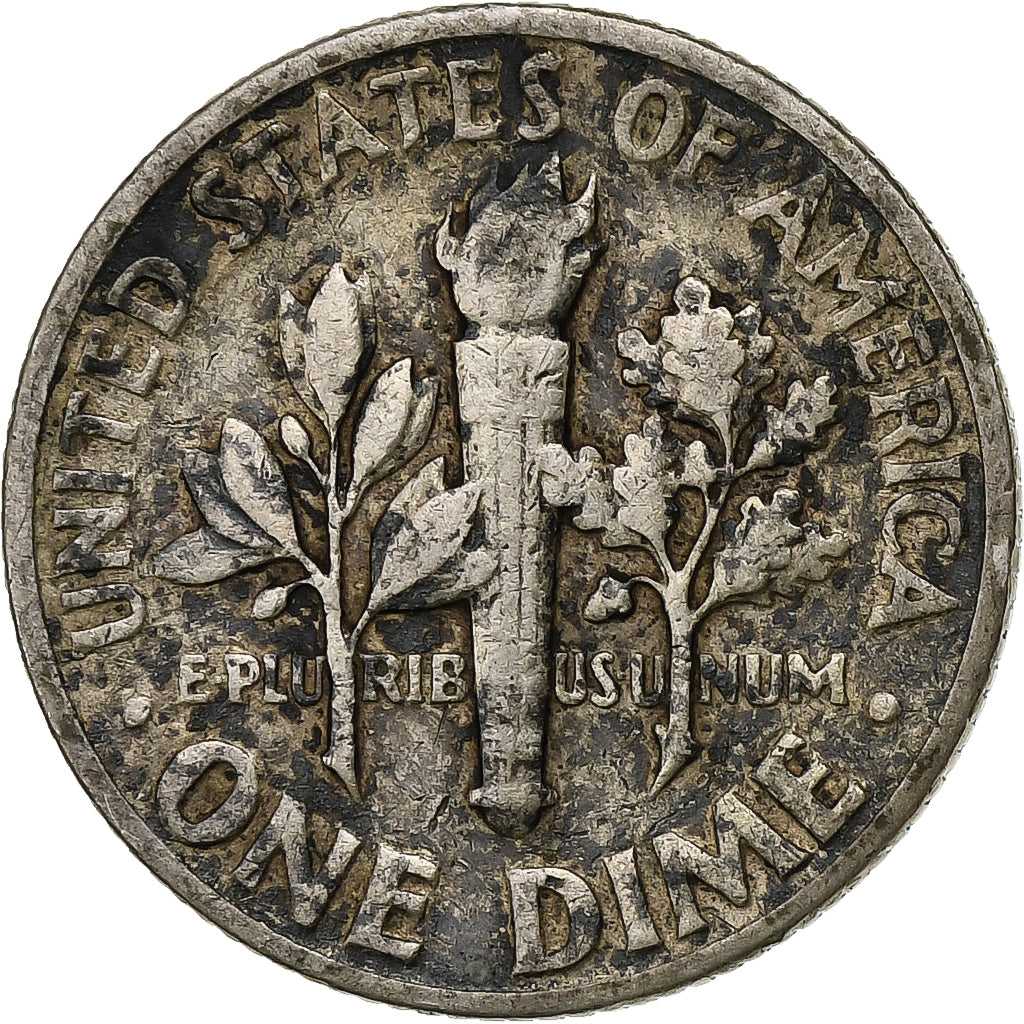 Verenigde Staten, Dime, Roosevelt Dime, 1946, U.S. Mint, Zilver, ZF, KM:195