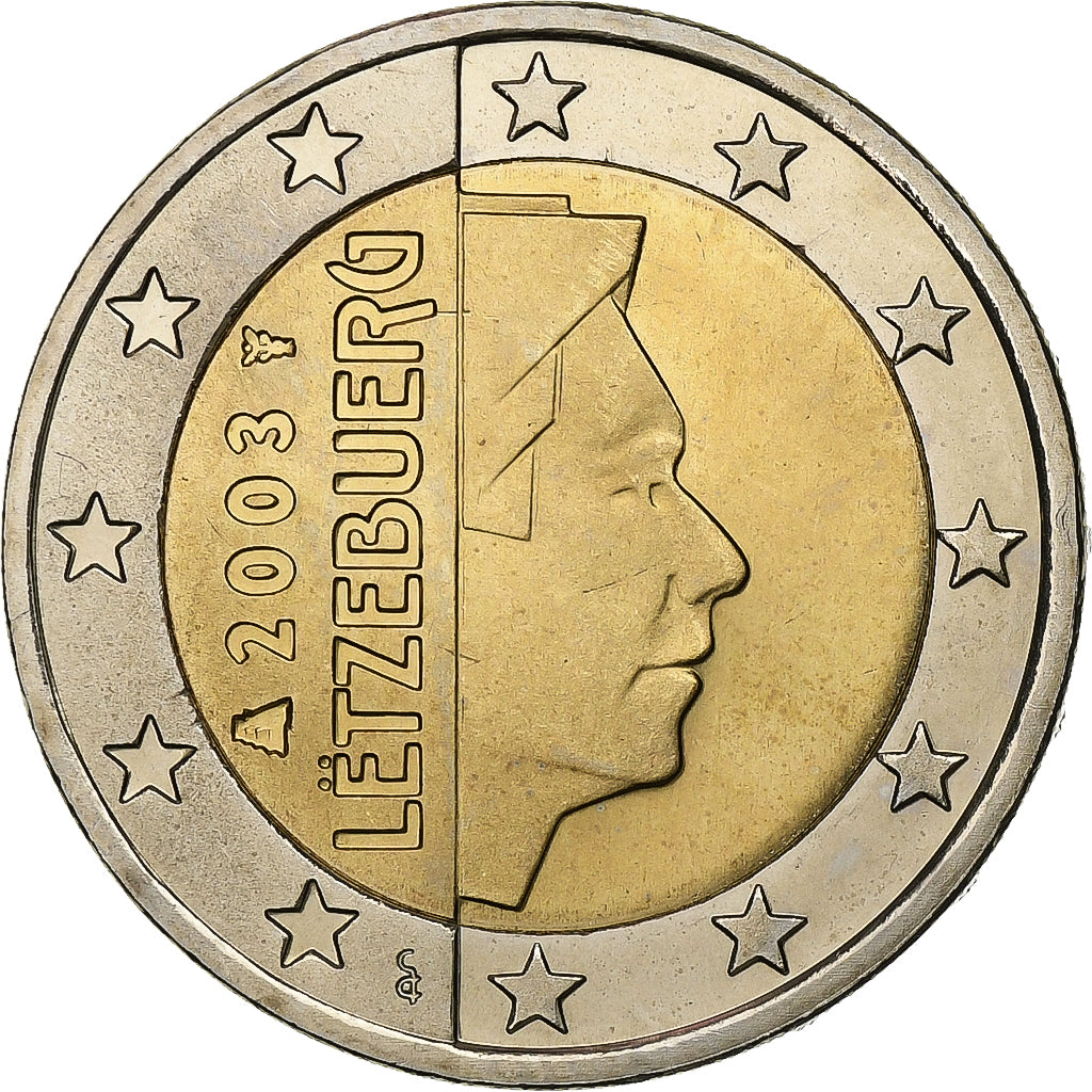 Luxemburgo, 2 Euro, 2003, Utrecht, Bimetálico, MS(63)