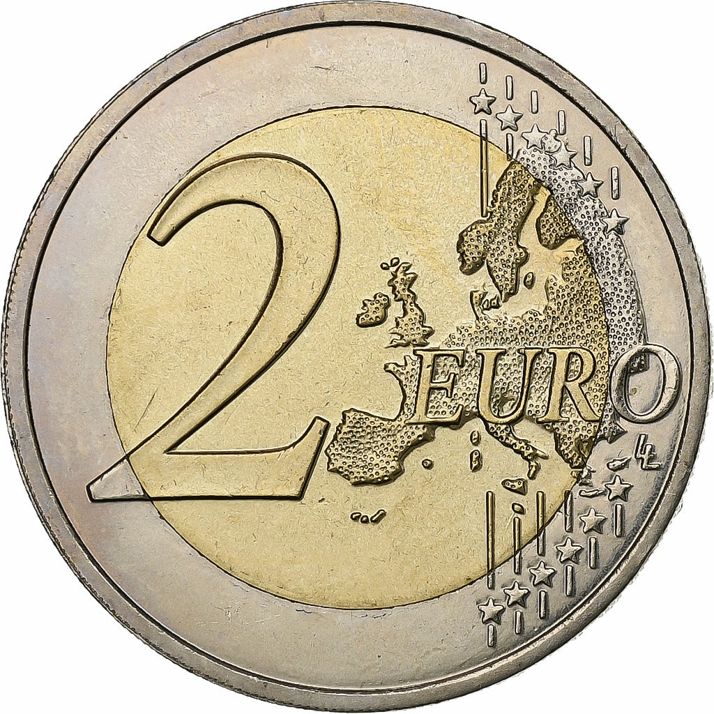 Lussemburgo, 2 Euro, 2008, Paris, Bi-metallico, SPL