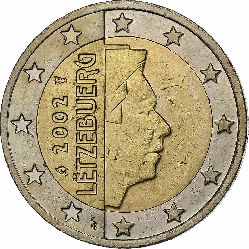 Luxembourg, 2 Euro, 2002, Utrecht, Bimétallique, SPL