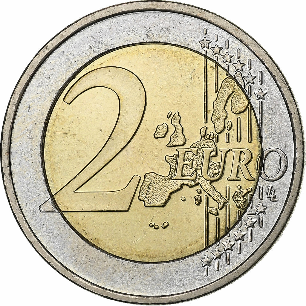 Greece, 2 Euro, 2003, Athens, Bi-Metallic, MS(63)