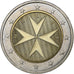 Malta, 2 Euro, 2008, Paris, Bimetálico, SC