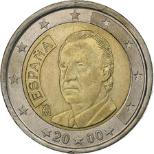 Spanien, 2 Euro, 2000, Madrid, Bi-Metallic, UNZ
