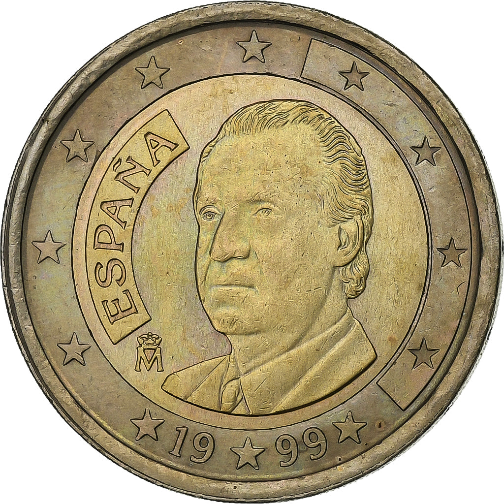 Spagna, 2 Euro, 1999, Madrid, Bi-metallico, SPL