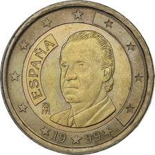Spagna, 2 Euro, 1999, Madrid, Bi-metallico, SPL