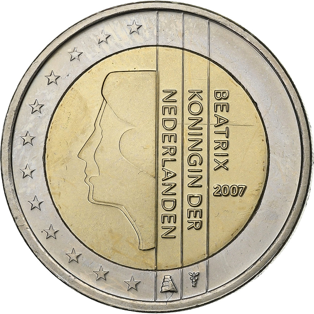 Niederlande, 2 Euro, 2007, Utrecht, Bi-Metallic, UNZ