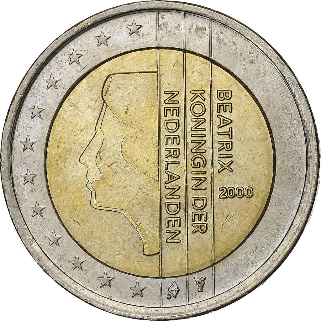 Paesi Bassi, 2 Euro, 2000, Utrecht, Bi-metallico, SPL