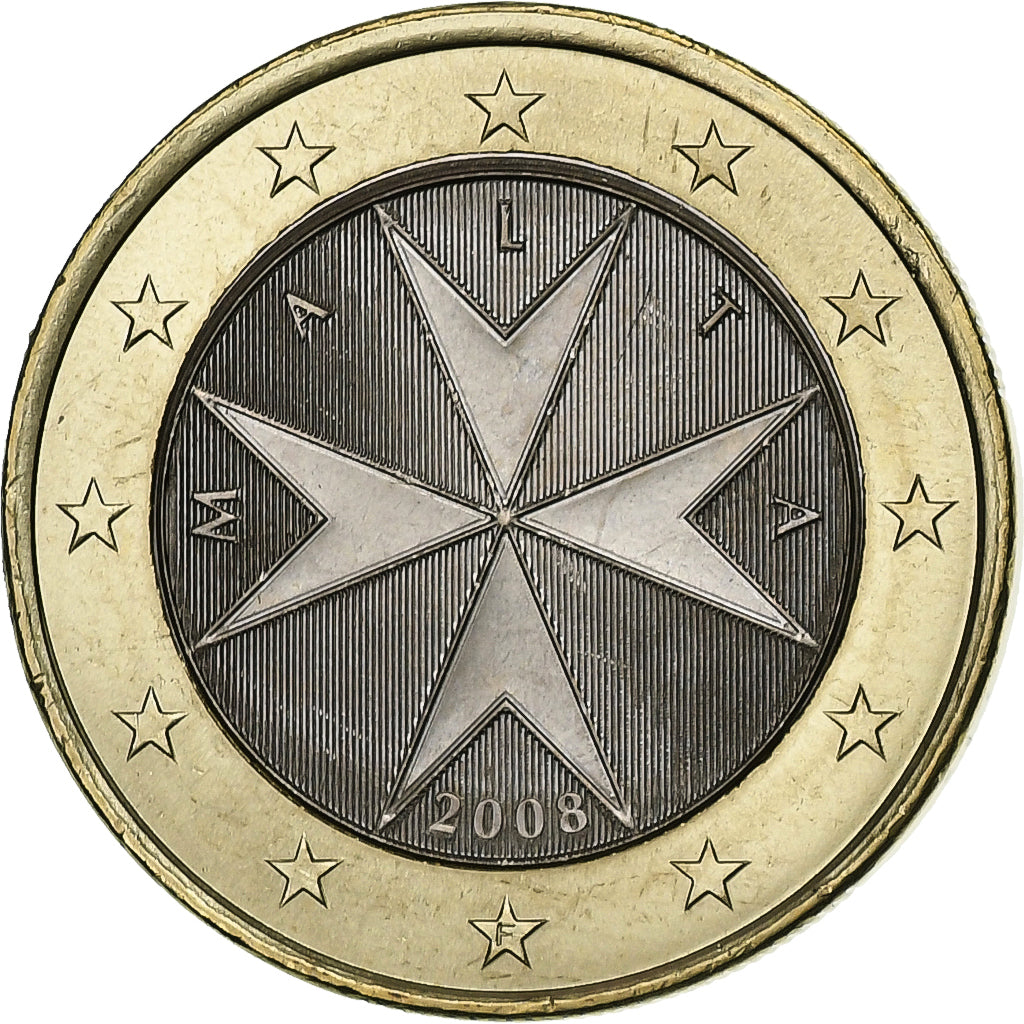 Malta, Euro, 2008, Paris, Bi-Metallic, MS(63)