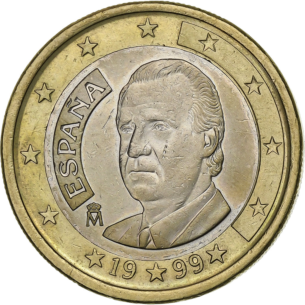 Spagna, Euro, 1999, Madrid, Bi-metallico, SPL
