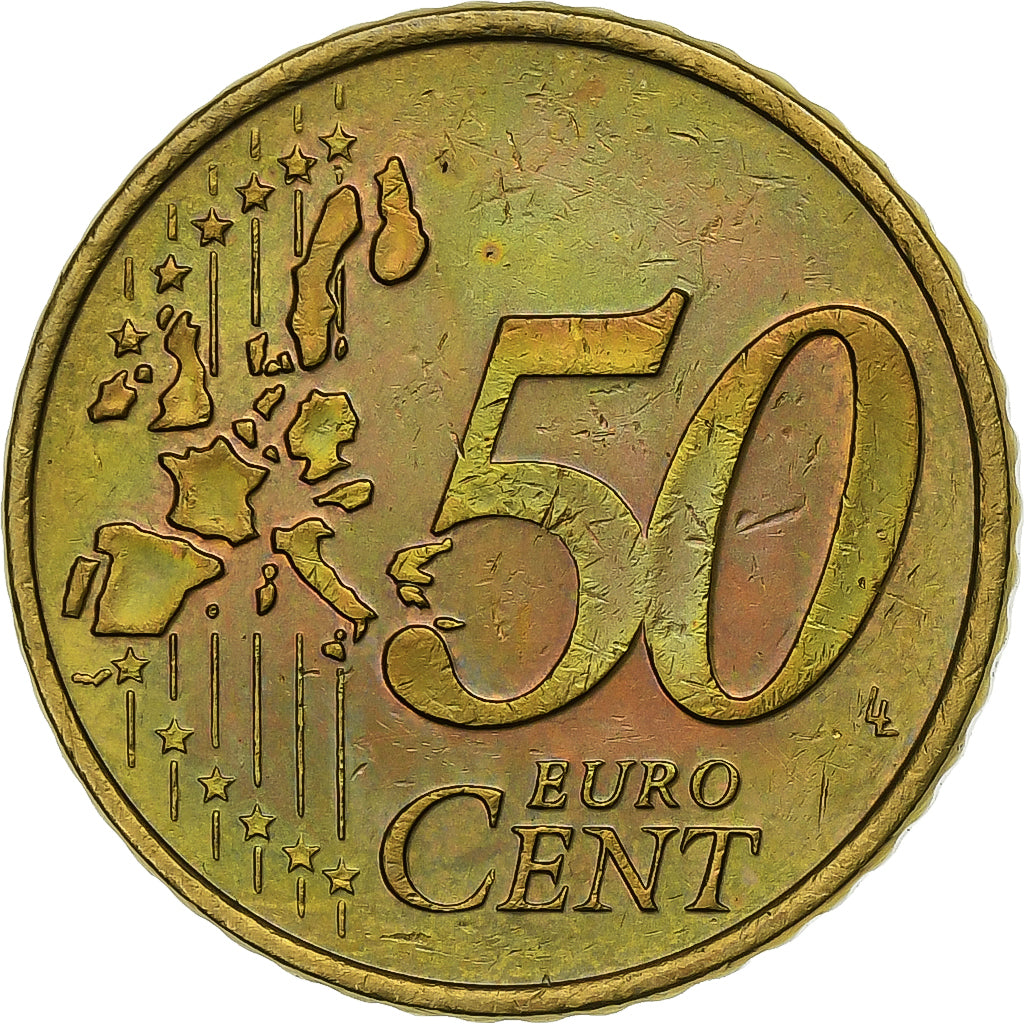 Paesi Bassi, 50 Euro Cent, 2001, Utrecht, Nordic gold, SPL