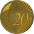 Monaco, 20 Euro Cent, Fantasy Euro, 2004, Nordic gold, MS(63)
