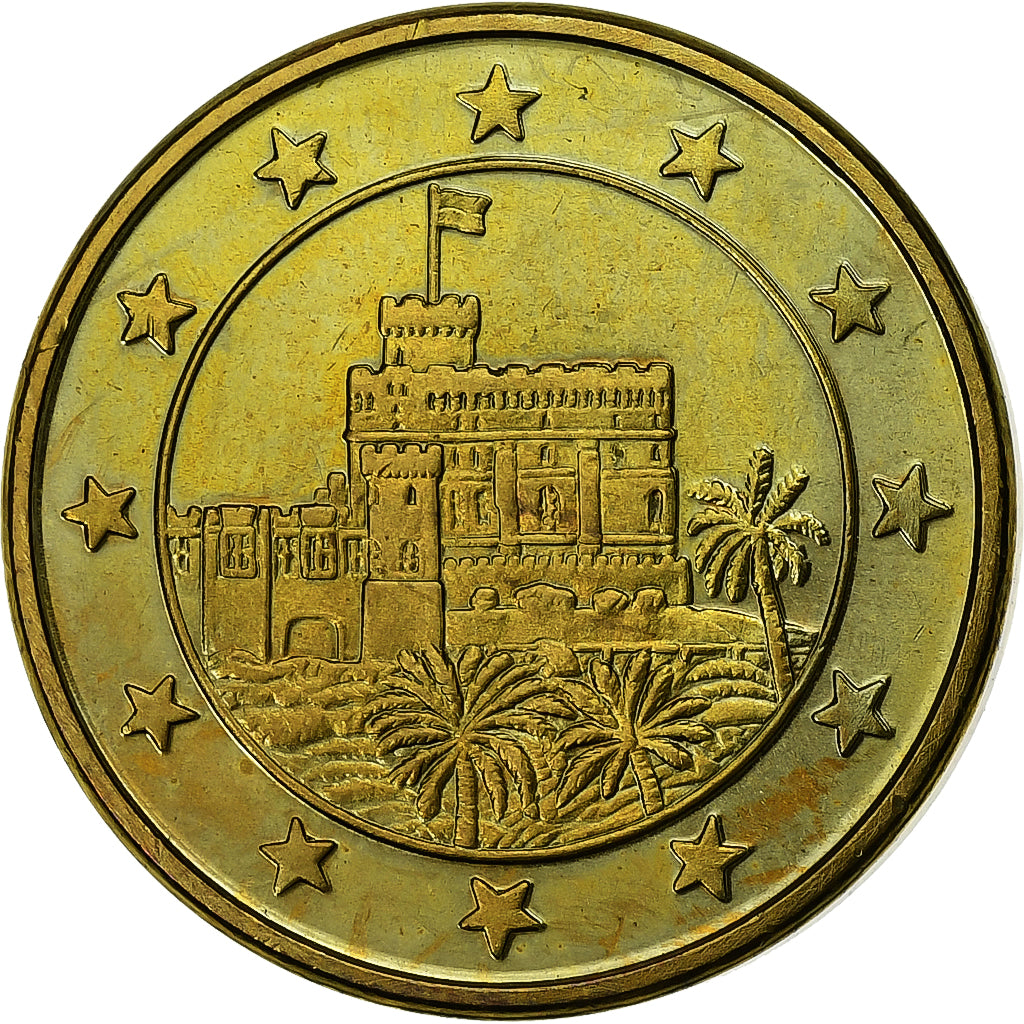 Monaco, 10 Euro Cent, Fantasy Euro, 2004, Or nordique, SPL