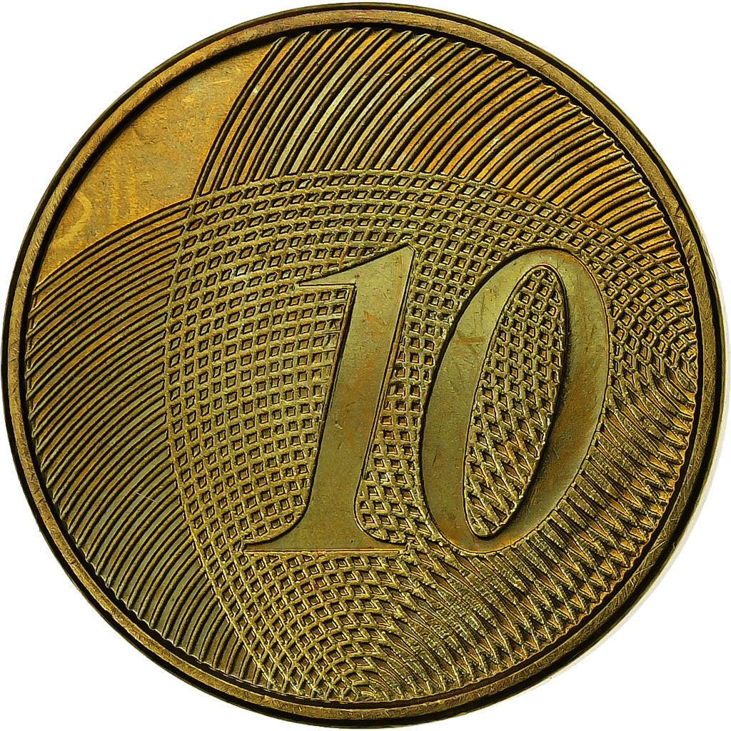 Monaco, 10 Euro Cent, Fantasy Euro, 2004, Or nordique, SPL