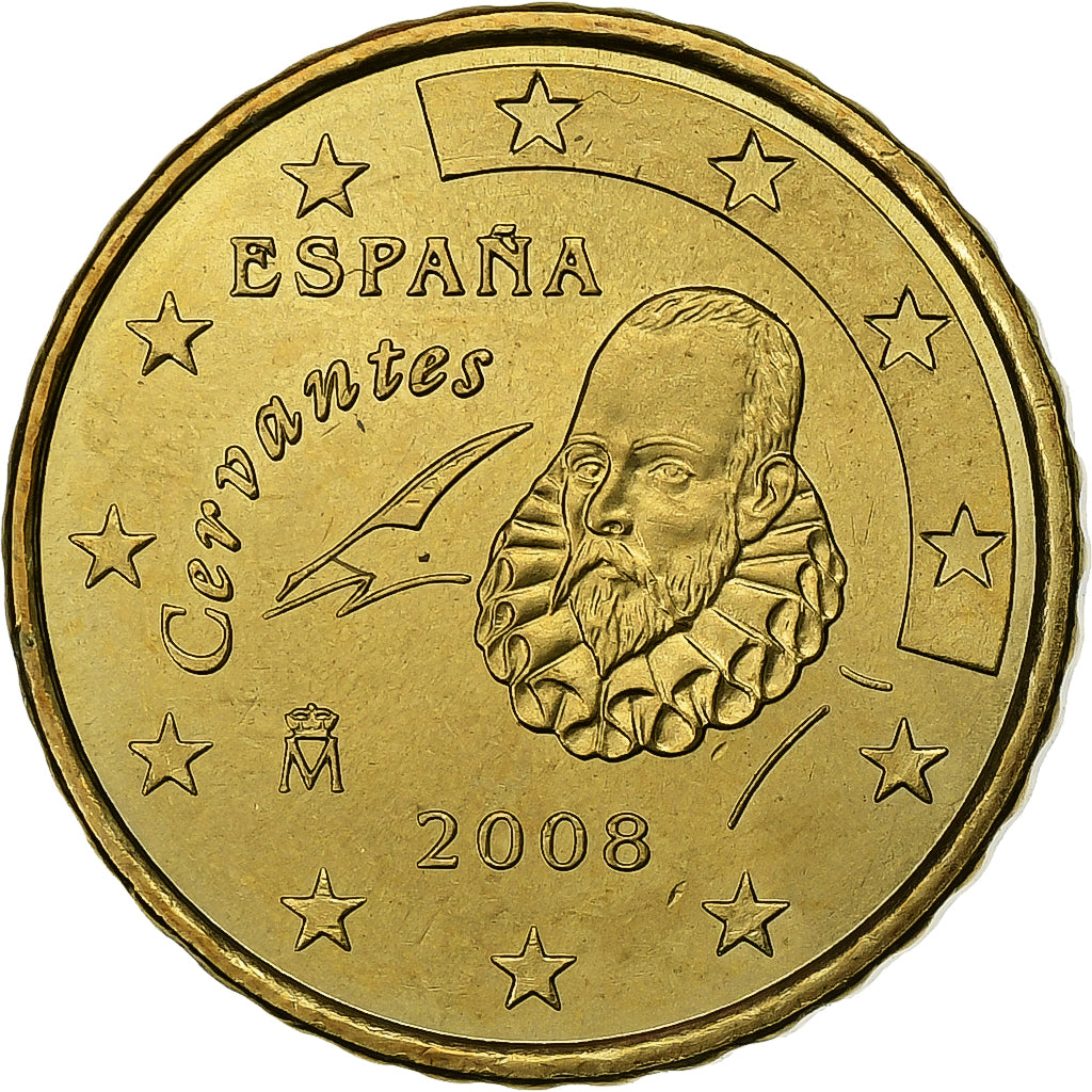 Spanien, 10 Euro Cent, 2008, Madrid, Nordic gold, UNZ